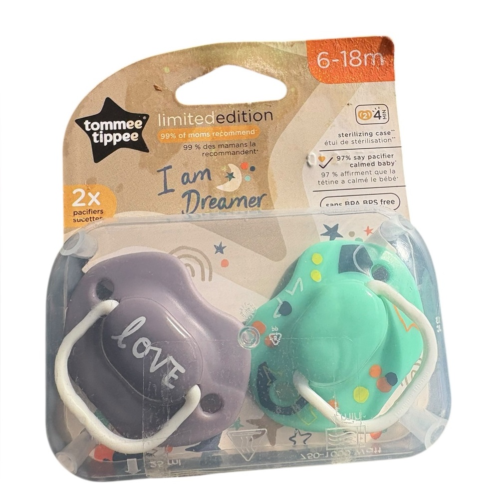 Tommee Tippee 6-18M Limited Edition I Am Dreamer Baby Pacifier Infant BPA Free - Picture 1 of 2